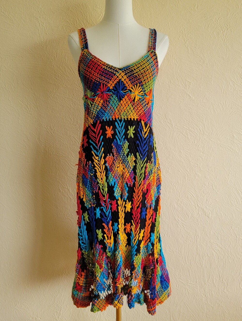 Multicolor Net Dress